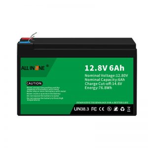 12.8V 6Ah रिचार्जेबल बैटरी LiFePO4 लीड एसिड लिथियम आयन बैटरी 12V 6Ah बदलें
