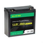 रिचार्जेबल डीप साइकिल Lifepo4 12V 20AH लिथियम आयन बैटरी पैक OEM