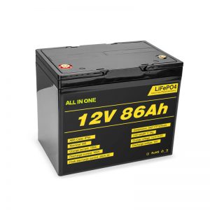 Lifepo4 12v 85ah रिचार्जेबल सोलर लिथियम आयन बैटरी पैक डीप साइकिल