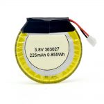 LiPO अनुकूलित बैटरी 363027 3.7V 225mAH